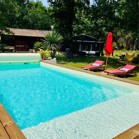 House De La Canopee, Swimming Pool, Lake, Forest, Large Garden And Wifi Ferienhaus